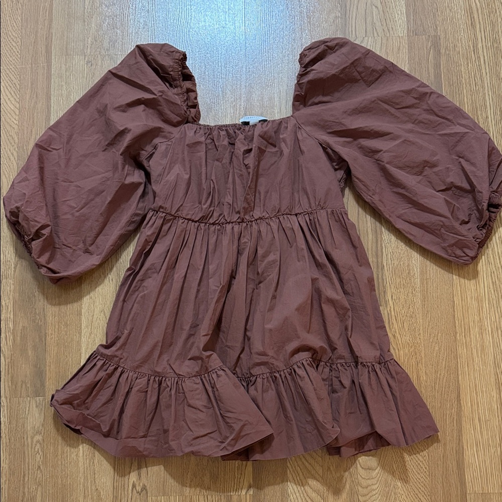 Anthropologie x Mare Mare Brown Cotton Dress
